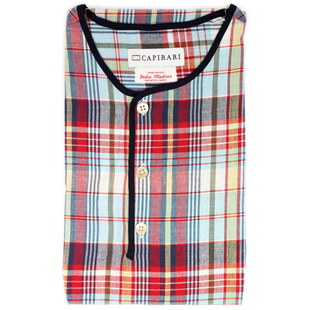 Tahiti 03 Madras collo henley