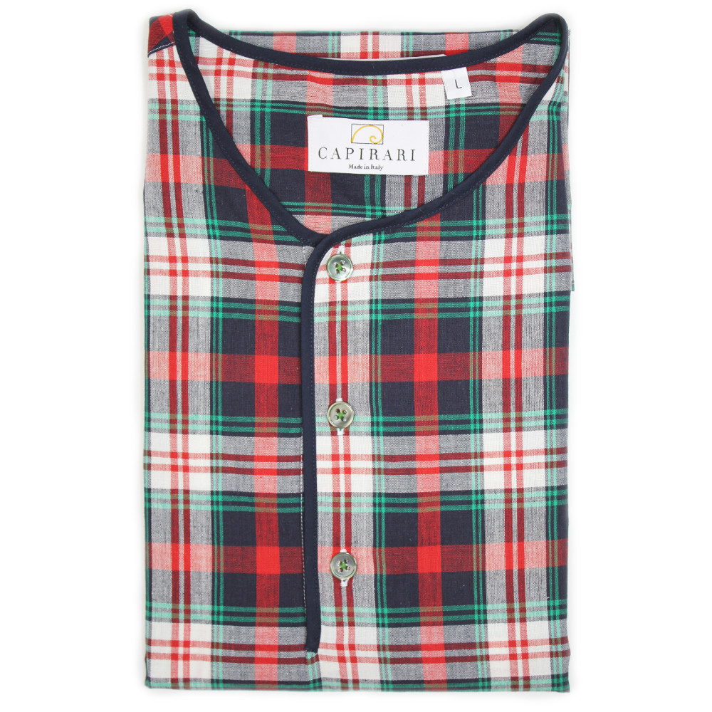Tahiti 07 Madras collo henley
