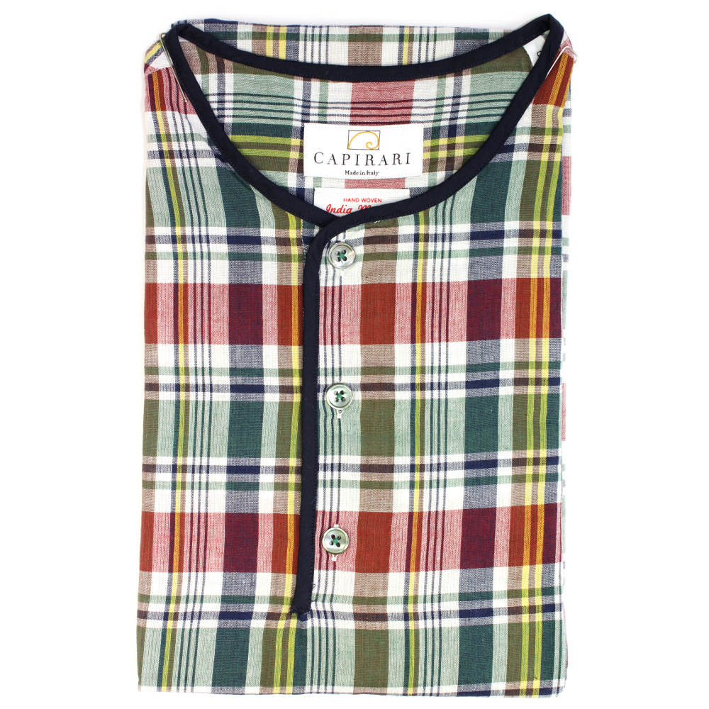 Tahiti 02 Madras collo henley