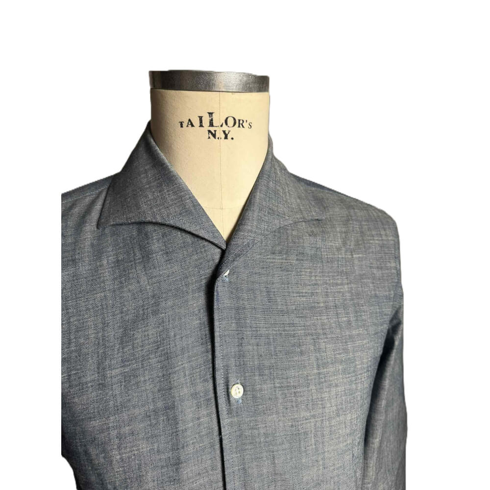 Amalfi long sleeve capri collar chambray - Image 5