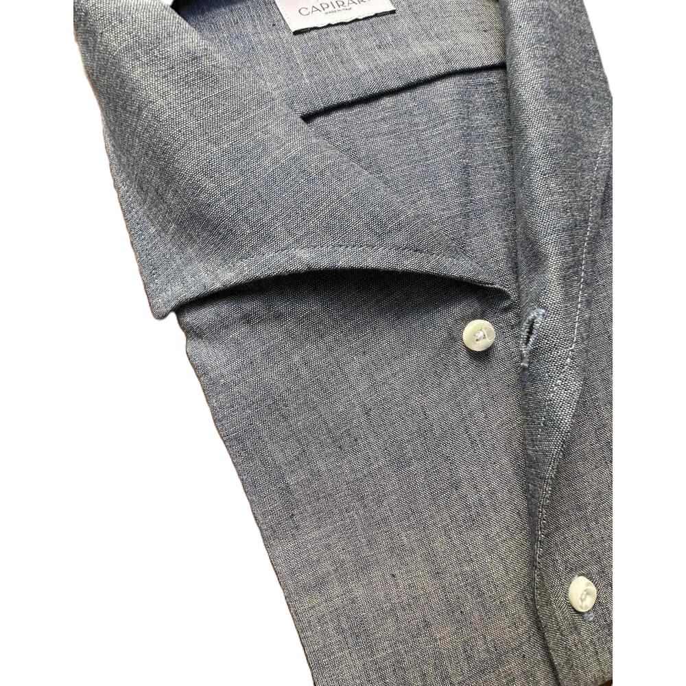 Amalfi long sleeve capri collar chambray - Image 4