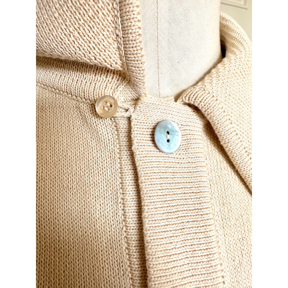Arthur polo cardigan green long sleeve - Image 3