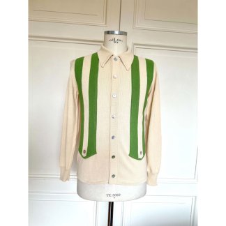 Arthur polo cardigan green long sleeve