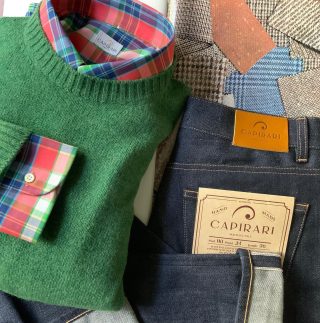 Channel your preppy style with our Alan soft Shetland sweater, Morris bd madras shirt and the IKI raw Japanese selvedge denim to complete the look.
Shop on: www.capirari.com (link in bio)

#Capirari #Christmas #look #menwithstyle #preppyoutfit #madeinItaly #clothing #shetland #japanesedenim #selvedge #madras